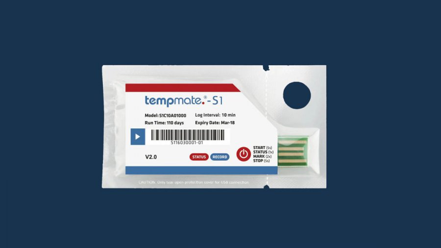 Temperatuur logger - Tempmate S1 V2 single use logger